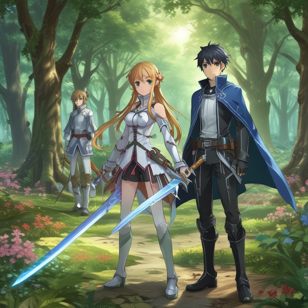 Sword Art Online enchanting forest