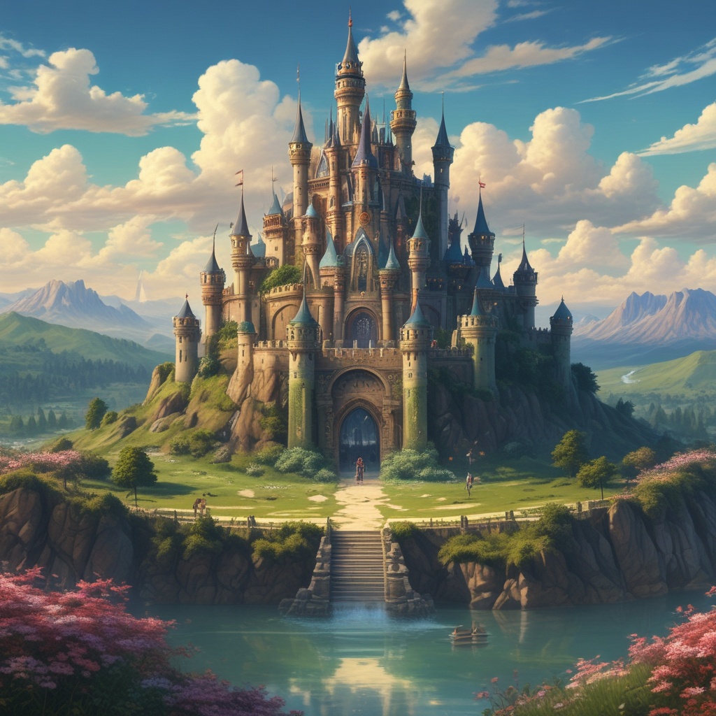 Sword Art Online fantasy castle