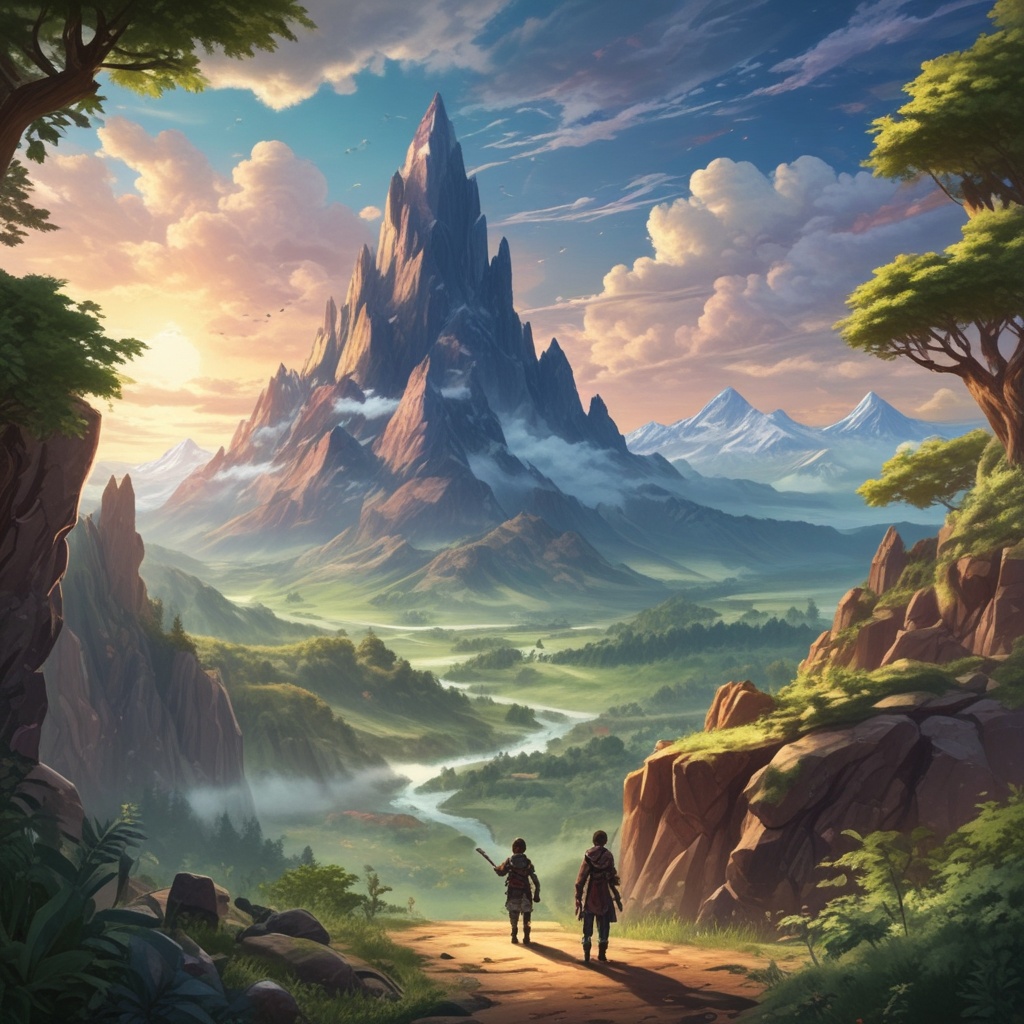 Sword Art Online mystical mountains
